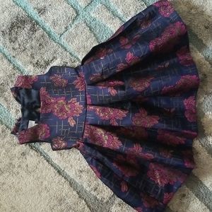 Bonnie Jean Navy Blue Floral Dress